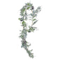 Lambs Ear  Holly  Pine Cone and White Berry Flocked Garland (180cm)