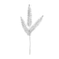 Silver Metallic Fern Stem Spray (x3 Leaves)