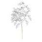 Glitter mini leaf spray silver