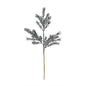 Pewter Glitter Ruscus spray