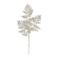 Champagne Glitter Fern Leaf Stem