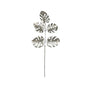 Champagne Metallic Monstera Leaf Spray