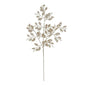 Champagne Glitter Holly Leaf Spray