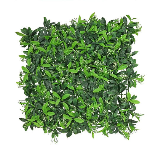 Exterior UV Osmanthus Leaf Green Wall Panel
