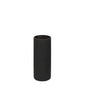 Matt Black Glass Cylinder Vase (25cm)