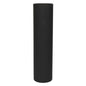 Matt Black Glass Cylinder Vase (40cm)