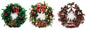 Baubles &amp; Bow Christmas Tinsel Wreath (Assorted)
