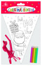 Colour Your Own Christmas Bunting with Colouring Pencils