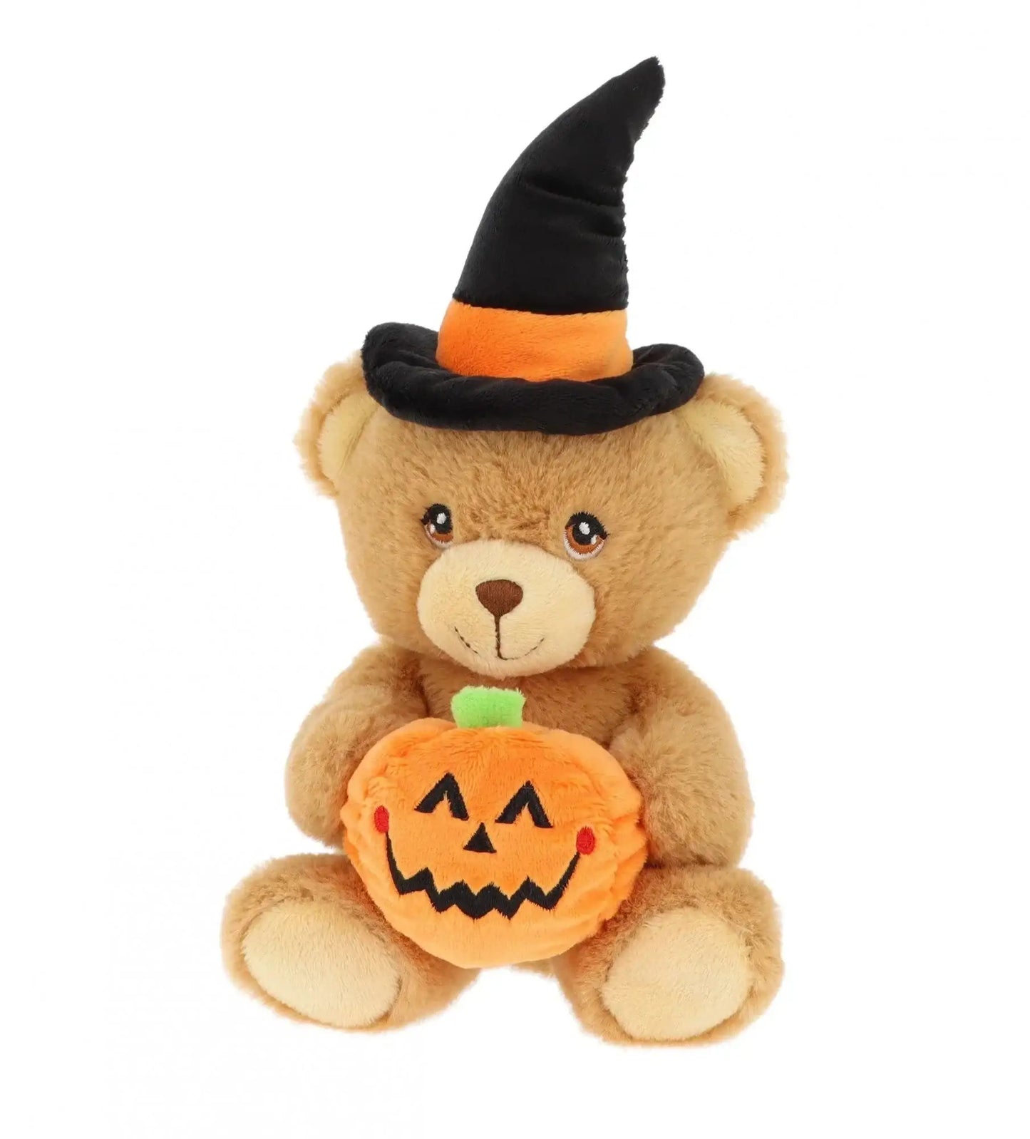 Keeleco Bear with Witch Hat and Pumpkin (15cm)