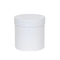White round gift box with lid, perfect for home décor and special occasion presents