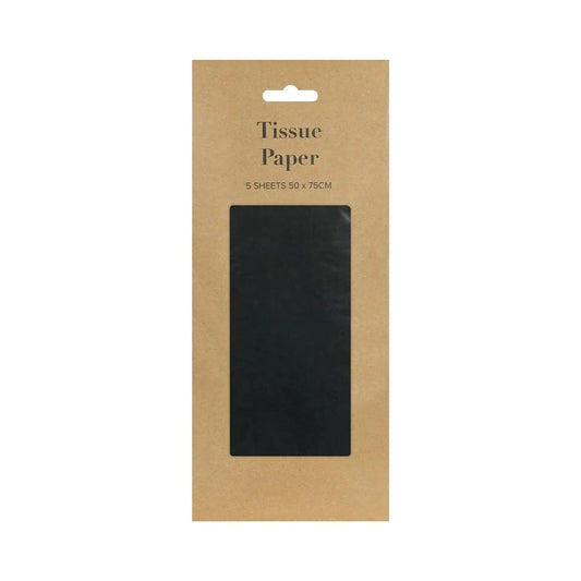 Black Tissue Paper Retail Pack (5 sheets)
