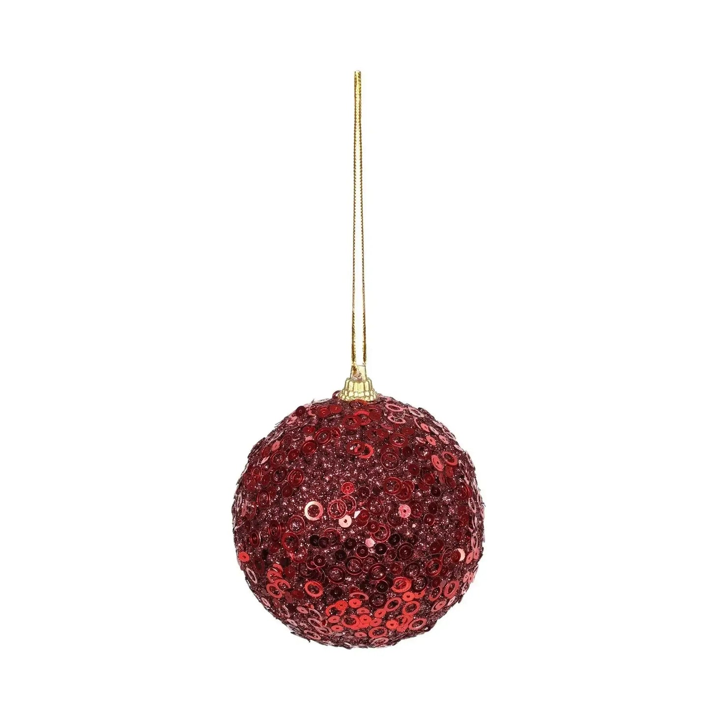 Glitter Burgundy Bauble (8cm)