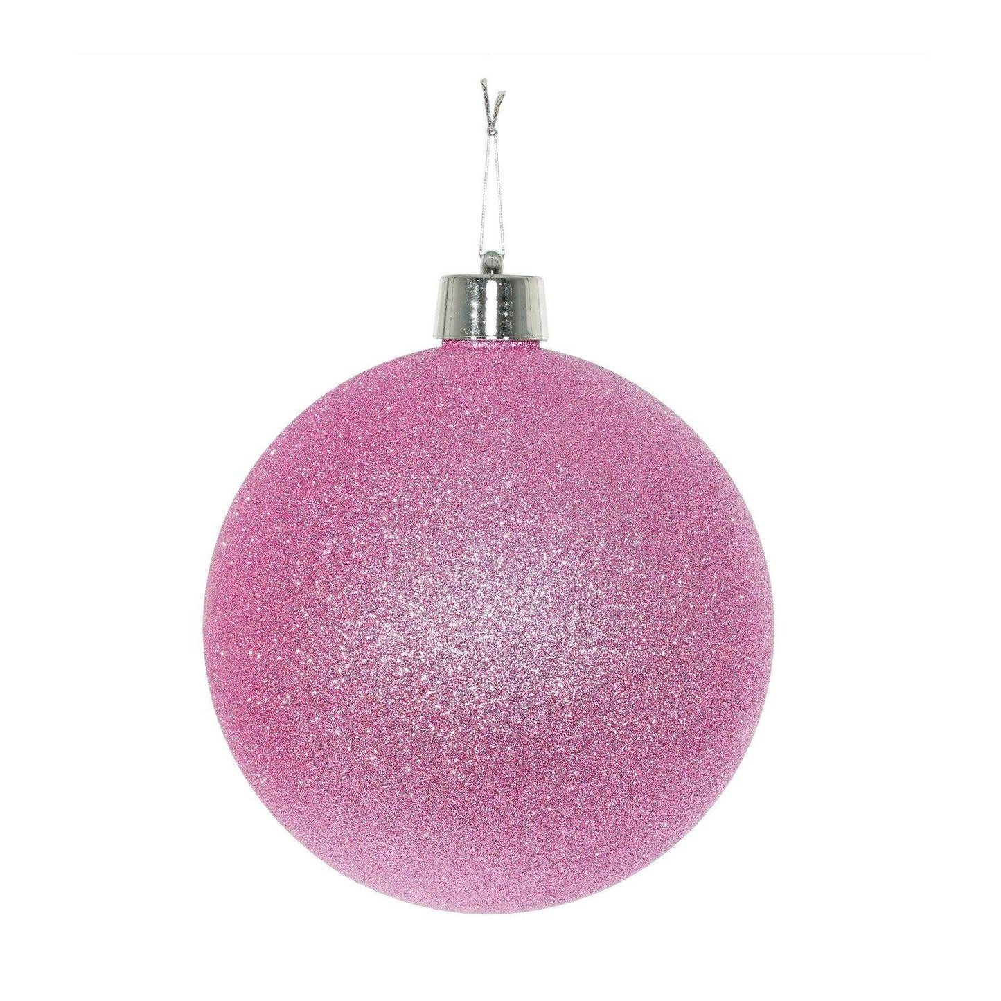 Pink Glitter Shatterproof Bauble (25cm)
