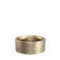 Hammered gold metal bowl with textured finish for home decor or gifting