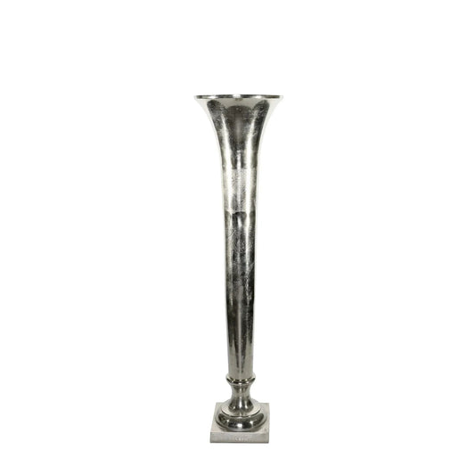Silver Poseidon Trumpet Vase (117 x 29cm)