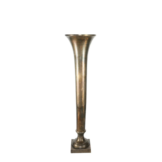Antique Gold Poseidon Trumpet Vase (117 x 29cm)