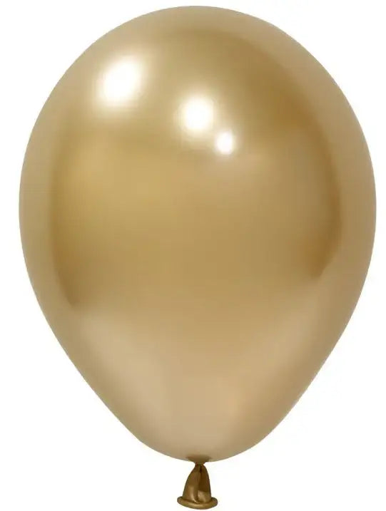 Shiny gold party balloon for birthdays, weddings, and celebrations