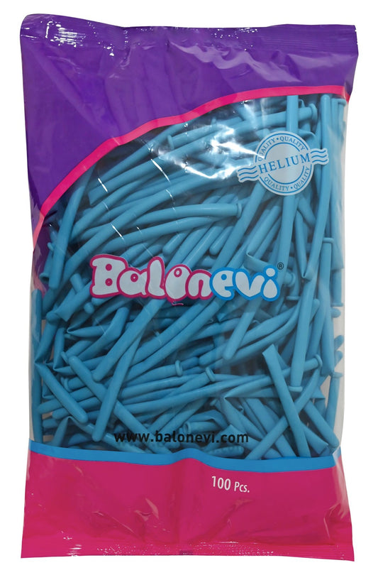 Light Blue Modelling Balloons (Pack of 100)