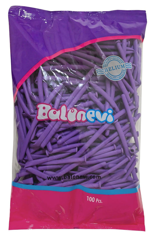 Light Violet Modelling Balloons (Pack of 100)