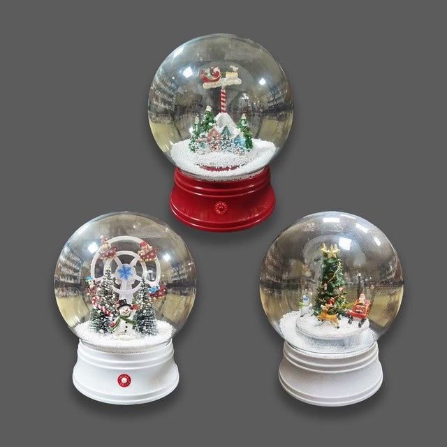 Discover the Christmas Snowglobe 3 Assorted (25cm)  at Bristow Direct