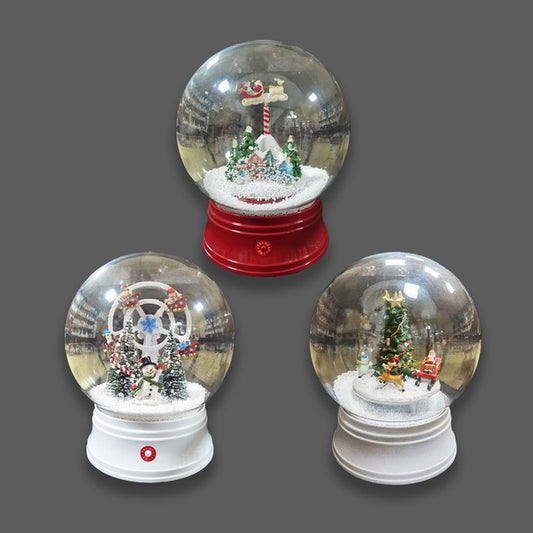 Discover the Christmas Snowglobe 3 Assorted (25cm)  at Bristow Direct