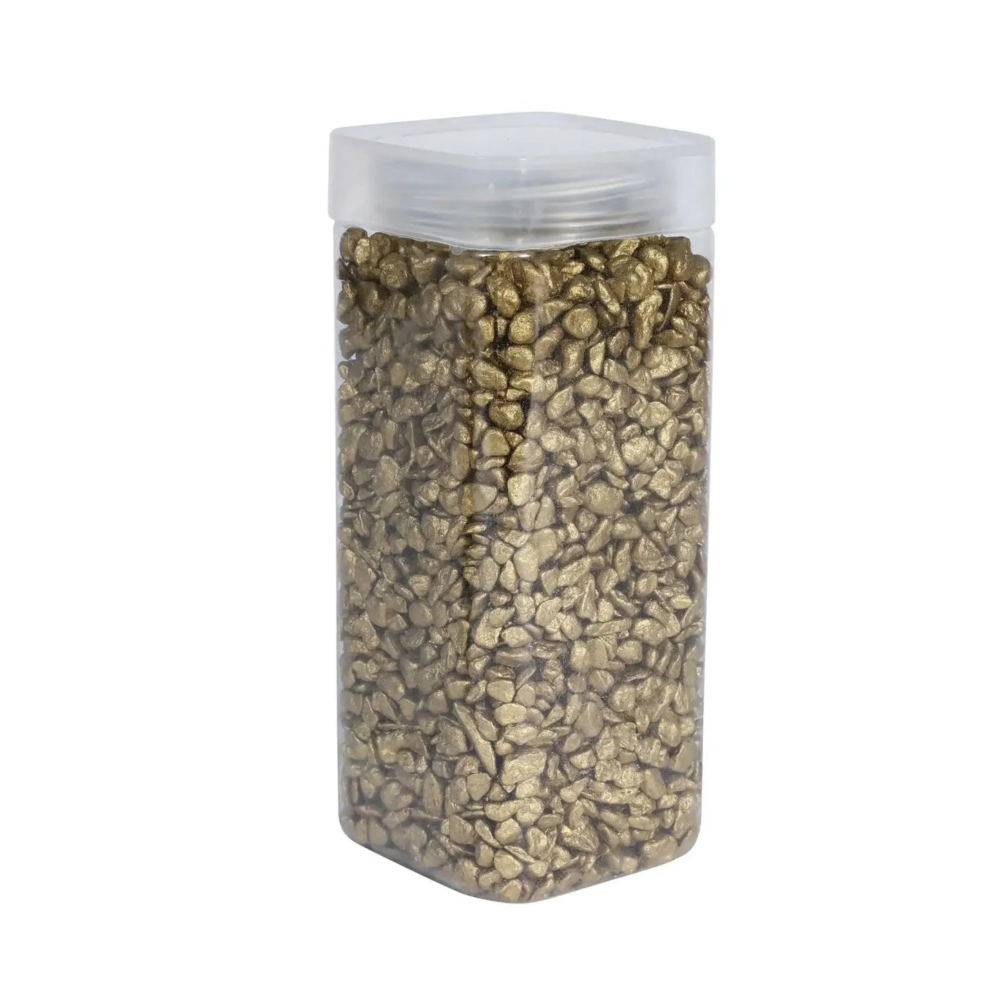 4-6mm Gold Pebbles in Square Jar (900gr)