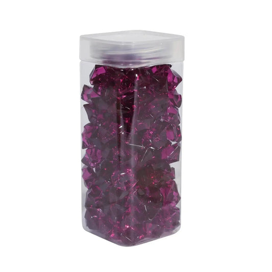 Large Dark Purple Acrylic Stone in Square Jar (300gr)