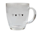 Valentines Printed Glass Coffee Cup (350ml)