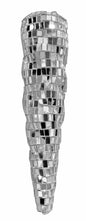 Silver mosaic mirrored decorative cone ornament for home décor