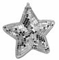 Silver mosaic star ornament for holiday home décor or festive celebrations