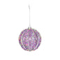 Purple Sequin Bauble (10cm)