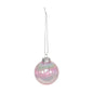 Box of 8 Iridescent Pink Baubles (6cm)