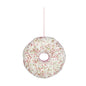 Pink and White Glitter Donut Hanging Decoration (16cm)