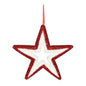 Glitter Star Hanging Decoration -Pink &amp; White  (36cm)