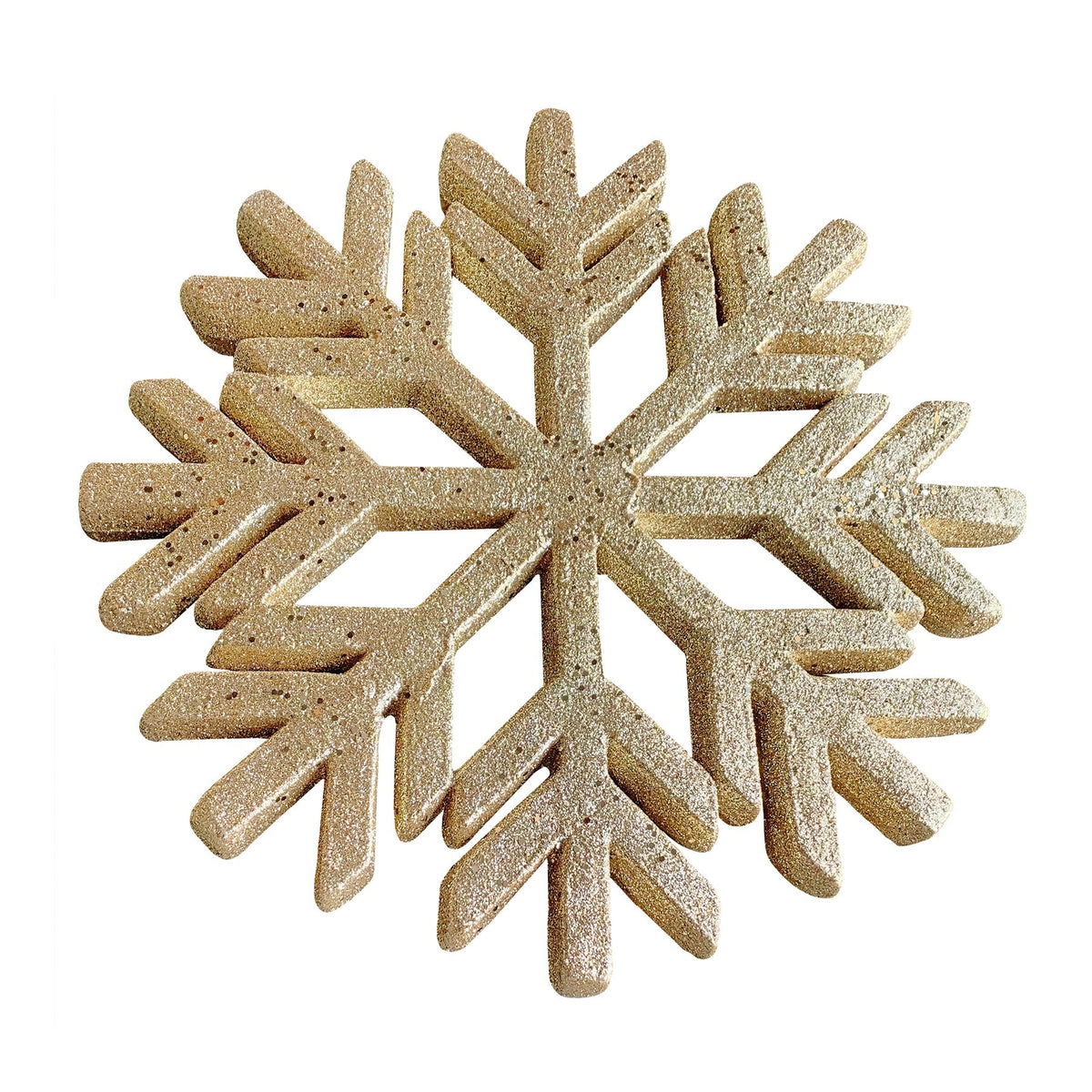 Discover the Gold Snowflake Hanging Decoration (45cm) at Bristow Direct