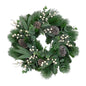 Mixed Pine Wreath with White Berries (60cm)
