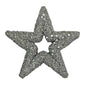 Silver Glitter Star Hanging Decoration (13cm)