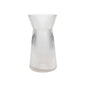 Clear Tall Ribbed Sweetheart Glass Vase