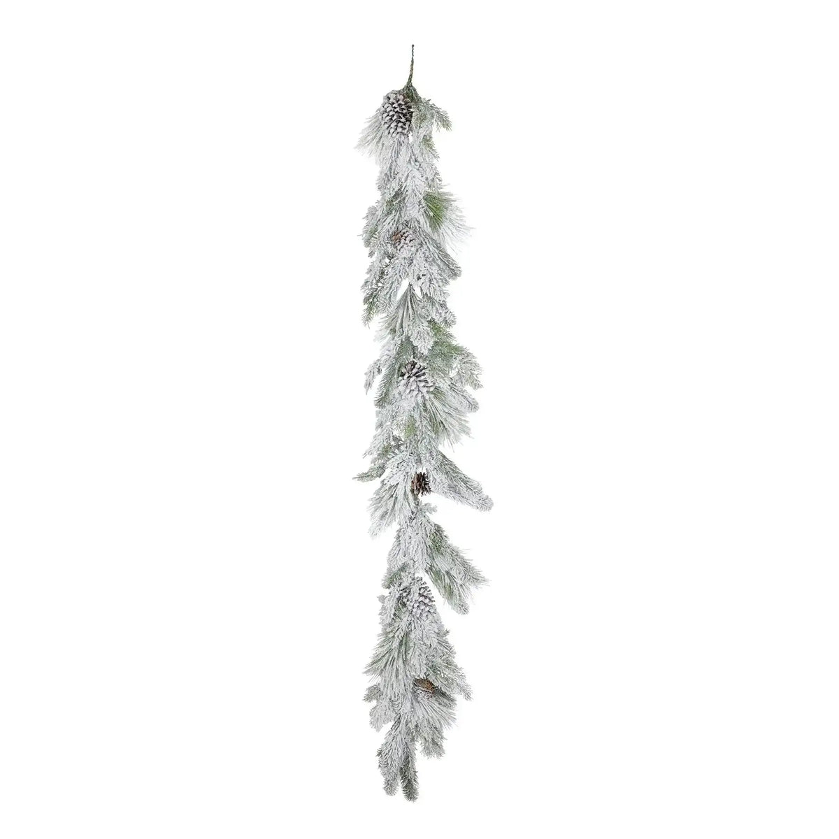 Snowy Mixed Pine and Cone Garland (180cm)
