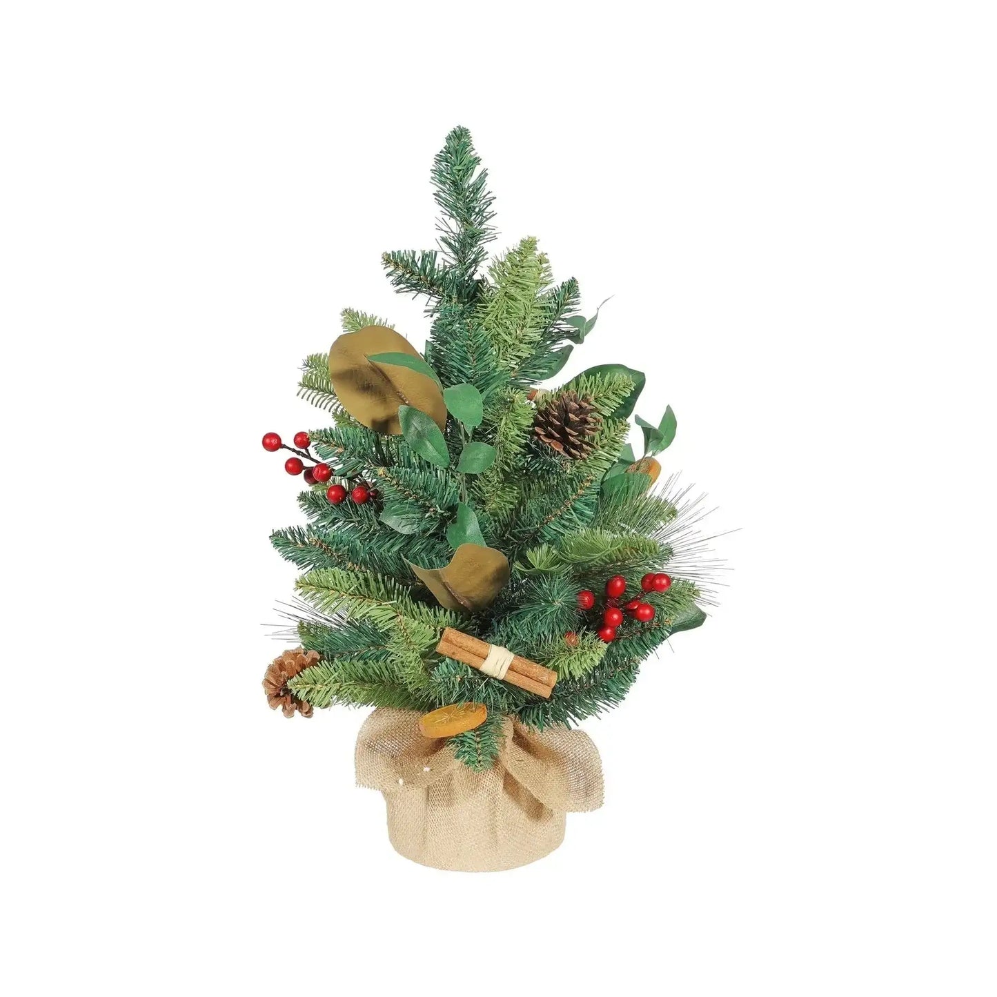 Luxury Christmas Tree with Orange  Cinnamon and Cones (60cm)