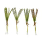 Set of four artificial greenery sprigs with twine, rustic home décor accents