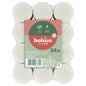 Bolsius Clear Cup Tealights - White (24 Pack)
