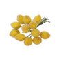 Artificial sugared lemon cluster with green stems, home décor accent