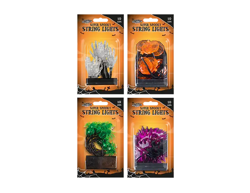 Spooky Novelty 10 LED String Lights (Assorted)