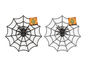 Plastic Spider Web Decoration (Assorted)