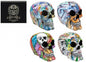 Graffiti Decorated Skulls 15cm (Assorted)