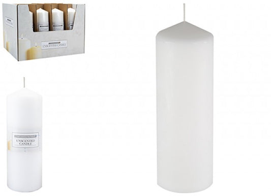 Unscented Pillar Candle (20cm)