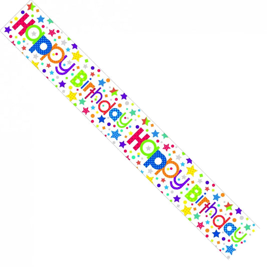 Happy Birthday Stars Banner