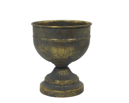 Discover the Antique Gold Creation Metal Bowl Planter (19.5cm) at Bristow Direct