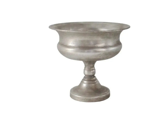 Antique silver celebration bowl on a pedestal stem by Bristow Direct
